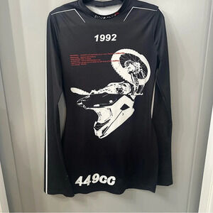 Hmn Alns Black Dress Graphic Size Medium